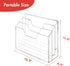 BEYGORM Acrylic File Folder Holder Organizer, 3 Tiers Clear Wall Hanging File Organizer, Large Vertical Folder Holder