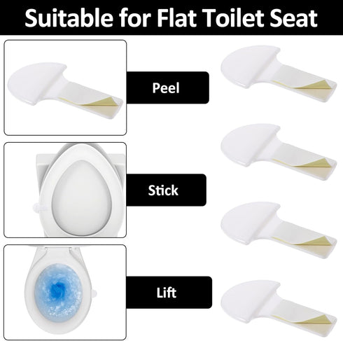 YBEATY 4 Pcs Toilet Seat Lift Handle Toilet Lid Lifter Sticky Seat Handle Lifter Multi-Function Avoid Touching Lift