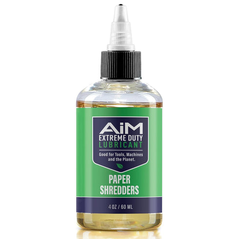 PlanetSafe Lubricants AiM Paper Shredder Oil/Lubricant - 4 oz - Reduces Friction