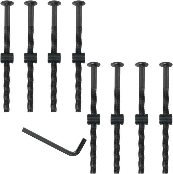 DGBRSM 8PCS M6 x 100mm Hex Drive Socket Furniture Barrel Screws Bolt Nuts