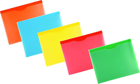 Filexec Products File Jacket, Side Loading, Letter Size, Assorted Pack of 5
