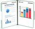 Blue Summit Fastener Folder, 2” Expansion, Letter Size, Gray/Green, 25 Pack