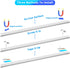 Dimmable Kitchen,Bookshelf,Closet 3Pack THLIFURE LED Cabinet Lights Bar with Motion Sensor, Brightness and Color, IR