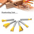 Mesee 6 Pieces Dovetail Router Bits Set, 1/4 Inch Shank Half-Blind & Through Joint Woodworking Tools