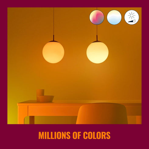 WiZ Connected 60W A19 LED Smart Light Bulbs, E26 Smart Bulb, Control with Voice or App, 2 Pack
