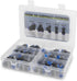 46 Pcs 4mm Pneumatic Quick Push in Connect Air Tube Fitting Kit, Includes Straight/Elbow/Tee/Splitter Connectors