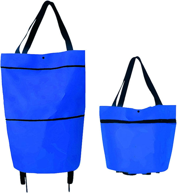 2 in 1 Foldable Shopping Cart 2025 New Foldable Shopping Bag Carts