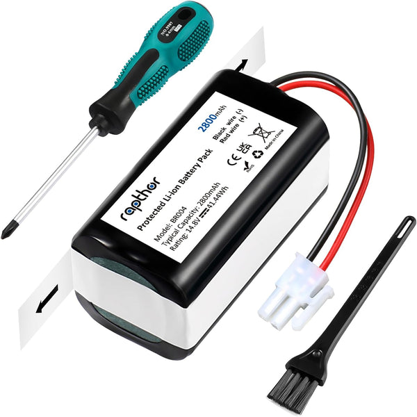 Replacement Battery for ILIFE A4S Robot, 2800mAh, Compatible with A4, A4S Pro, A6, A7, A9, A10, V3x, 14.8V/41.44Wh