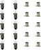 10 Pairs Yellow 12V3W Screw Mini Bulb with E10 Holder Lamp Bases for Home Experiment Circuit