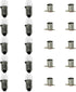 10 Pairs Yellow 12V3W Screw Mini Bulb with E10 Holder Lamp Bases for Home Experiment Circuit