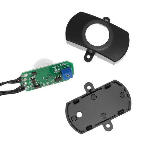 QWORK 12V-30V 3A Closet, Mini PIR Motion Sensor Switch with Adjustable Light Sensor & Delay Timer, DC Occupancy Sensor