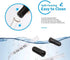 Eye Dropper Set for Essential Oils, 8Pcs Pipettes Dropper with Black Rubber Head, 1ml Dropper Measurer