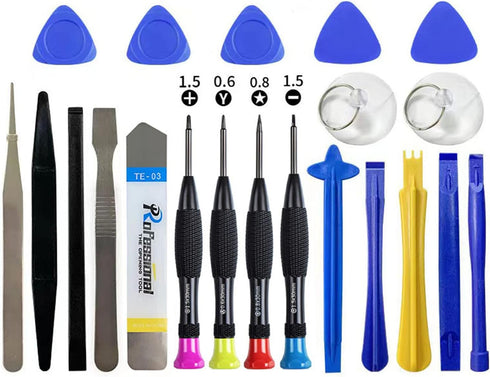 21-Piece Pry Tool Screwdriver Set, Multiple Functions Repair Tool Kit for iPhones, iPads, Laptops