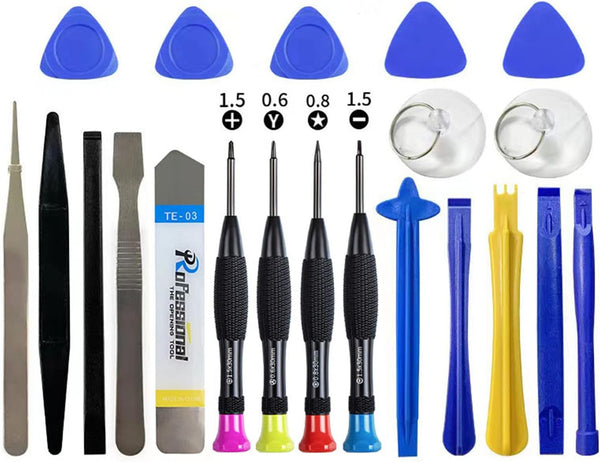 21-Piece Pry Tool Screwdriver Set, Multiple Functions Repair Tool Kit for iPhones, iPads, Laptops