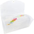 JAM PAPER Accordion Folders, 13 Pocket Plastic Expanding File, Check Size, Clear, Sold Individually