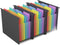Plastic Expanding Hanging File Folders, 7 Pocket Extra Capacity Accordion Hang Folder, Letter Size, 3 Pack