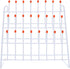 TEHAUX Metal Test Tube Drying Rack, White, 30x30cm, Portable Lab Drying Equipment for School Laboratory Utensil