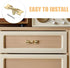 2sets Angoily Decorative Drawer Pulls Stylish Handles for Cabinets Dressers and Bedside Tables Easy to Install