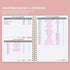 Budget Planner - Monthly Finance Organizer with Expense Tracker Notebook, A5, Rose, 1 Year Use