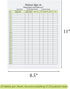125 Patient Sign in Sheets, HIPAA Compliant, 3 Part Carbonless Forms for Medical Offices, 3125 Labels
