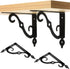 Luomorgo 2 7.4 Inch, Pcs L Bracket Decorative Shelf Brackets, Wall Mounted L Shape Floating Shelf Bracket Heavy Duty