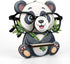 5.9x5.7 Inch Panda Eyeglass Holder, Funny Animal Decorative Eyeglass Organizer Stand with Bamboo Design, Desk Decor
