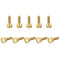 uxcell 10Pcs Knurled Thumb Screws, M5x16mm Brass Shoulder Bolts Fasteners for PC, Electronic, Mechanical