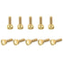uxcell 10Pcs Knurled Thumb Screws, M5x16mm Brass Shoulder Bolts Fasteners for PC, Electronic, Mechanical