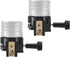 2 Pack UL Listed E26/E27 Lamp Socket Replacement with ON/Off Switch Knob, Lamp Repair Kit