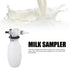 Luocute 500ml Milk Sampling Bottle, PP Material Easy Cleaning Milk Sampling Valve Bottle with Stainless Steel Clip