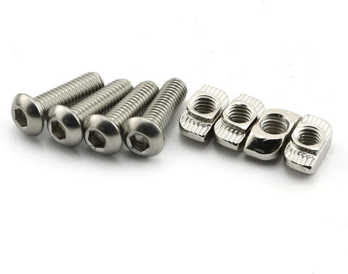 2-Pack Black Aluminium Alloy Handle | Rectangular Industrial Pull Handle for 30 Series Aluminum Extrusion Profile 120mm