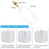 PATIKIL 17 28mm 4 Set x Lamp Finials Caps Knob, Solid Brass Lamp Shade Top Decoration Screw Cap Nuts with Brass