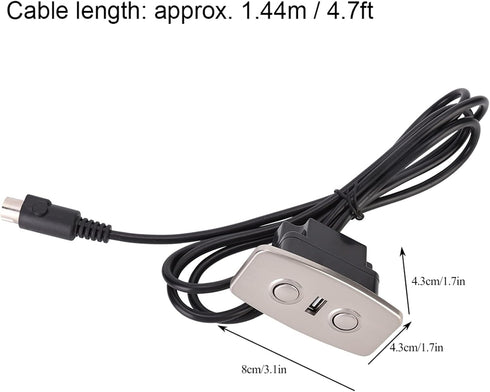Fdit Electric Hand Switch with Dual USB Controller, Recliner Chair Sofa Lifting 2 Button