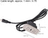 Fdit Electric Hand Switch with Dual USB Controller, Recliner Chair Sofa Lifting 2 Button