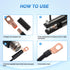 Nilight 150PCS Copper Wire Lugs and Heat Shrink Tubing - 2 4 6 8 10 AWG Heavy Duty Battery Terminal Crimp Connectors