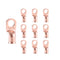 10pcs 1/0 AWG-1/2” Ring Terminals, 0 Gauge Copper Wire Lugs Battery Cable Ends
