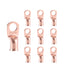 10pcs 1/0 AWG-1/2” Ring Terminals, 0 Gauge Copper Wire Lugs Battery Cable Ends