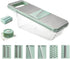CJNDYFXCA Multifunctional Stainless Steel Vegetable Shredder and Cutter - Compact Potato and Cucumber