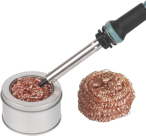 Soldering Iron Tip Cleaner Solder Tip Cleaner Welding Tip Cleaner Soldering Coiled Brass Sponge Kit