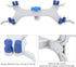 Aluminum Burette Clamp Accessory, Dual Burette Clip Holder for Titration Stand, Aluminum Butterfly Clip
