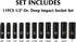11PCS 1/2" Set, 6-Point, 11 1/2-Inch 3/8 Inch 1 Inch EMENTOL Drive Deep Impact Socket CR-V, Pieces SAE Sockets