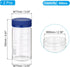 PATIKIL 2 Pack Reagent Media Storage Bottles, 500ml Borosilicate Glass Wide Mouth Bottles for Lab Liquids