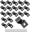 Table Desk Top Fasteners with Screws - Black Heavy Duty Z Table Top Connectors, Set of 20 Packs