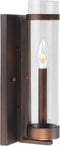 Millennium 1981-RBZ Transitional One Light Wall Sconce from Milan Collection in Bronze/Dark