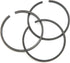 3Pcs Piston Ring, Air Compressor Piston Ring for Pneumatic Drive, Airtight for 55mm Cylinder Diameter