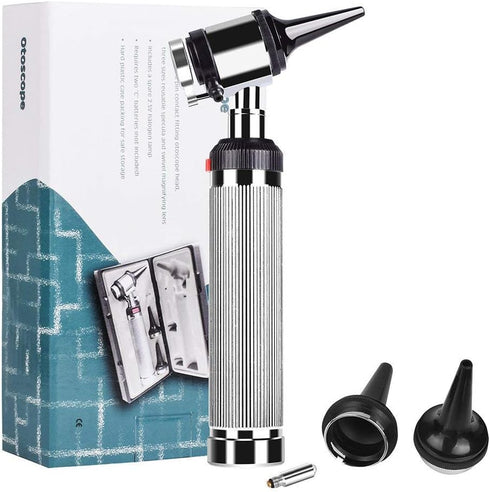 Ear Otoscope Kit - 4X Magnifying Ear Scope with Lights Endoscope Diagnostic