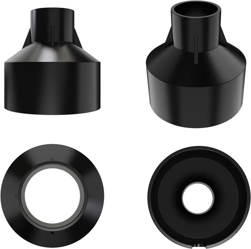 1 Pack Black Plastic Holder Waterproof Preembedded Inserts for 1W LED Step Lights, (S- 1-1/8") for Concrete Grassland