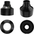 1 Pack Black Plastic Holder Waterproof Preembedded Inserts for 1W LED Step Lights, (S- 1-1/8") for Concrete Grassland