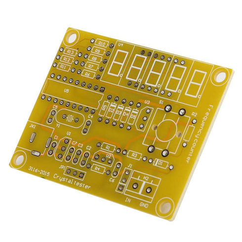 DIY Frequency Tester Module Kit, 1Hz-50MHz Frequency Counter with Housing for Crystal Oscillator