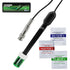 0-14 pH Electrode Probe, pH Meter with Replacement BNC Connector and 300cm Cable Sensor for Hydroponics, Aquarium